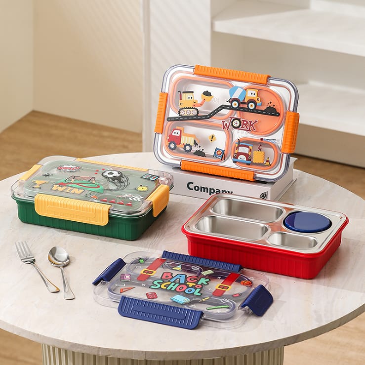 TrioFeast Bento Lunch Box Leak Proof(3 Compartment) -SA2510-057WORK - Image 2