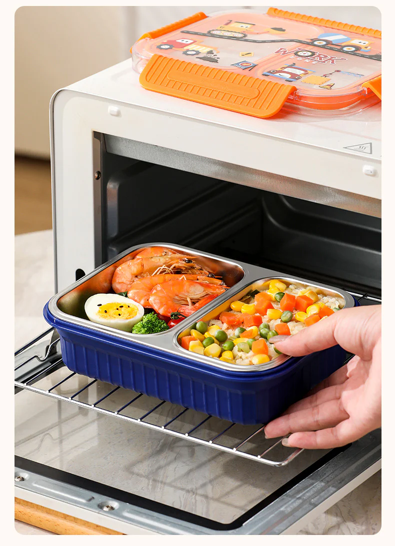 TrioFeast Bento Lunch Box Leak Proof(3 Compartment) -SA2510-057WORK - Image 3