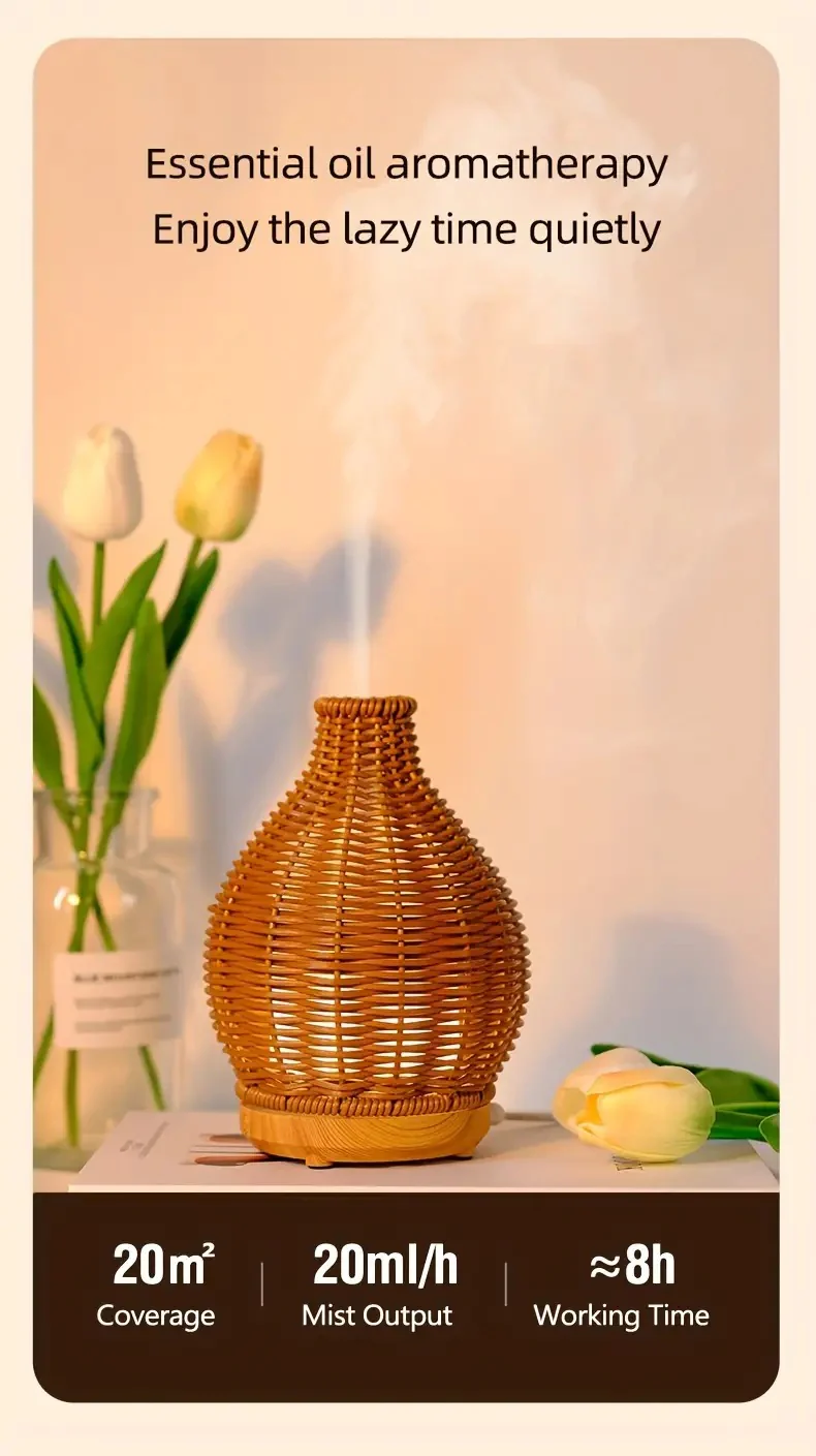Ultrasonic Aromatherapy Air Humidifier-Beige(SA2405-189) - Image 17
