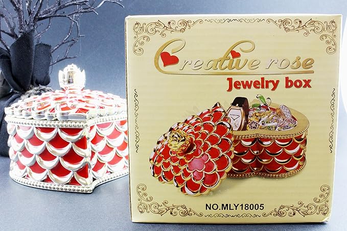 Vintage Design Treasure Jewelry Box-Heart - Image 5