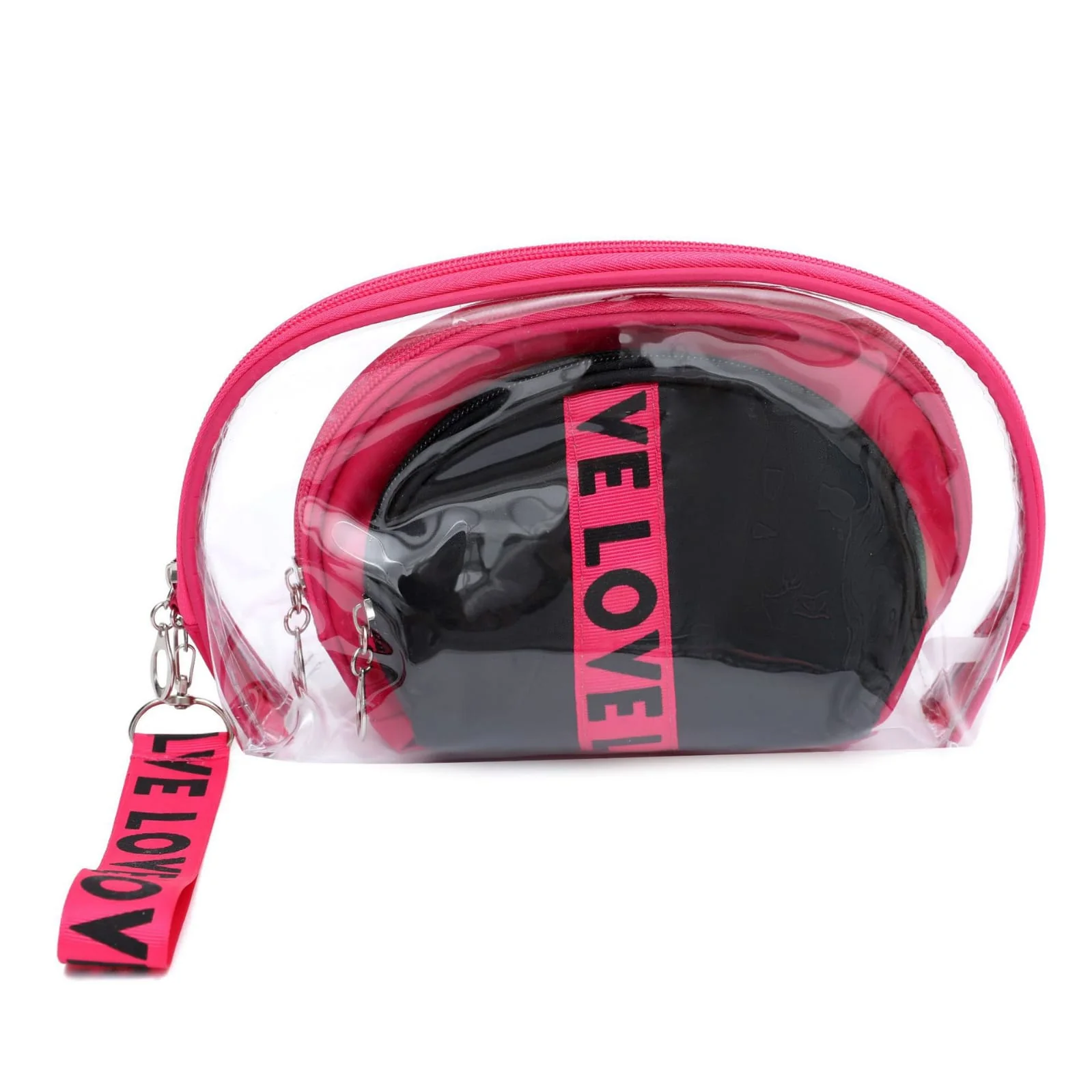 3Pcs Waterproof Portable Makeup Organizer Bag-LOVE(SA2405-113) - Image 11