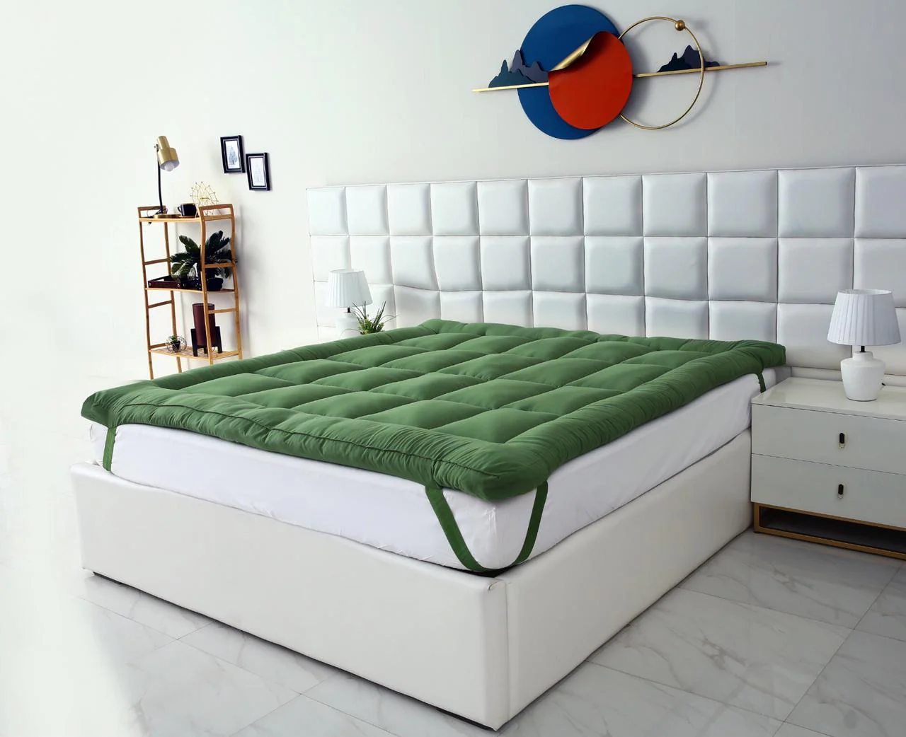 Winter Mattress Topper 700 GSM-Olive - Image 11