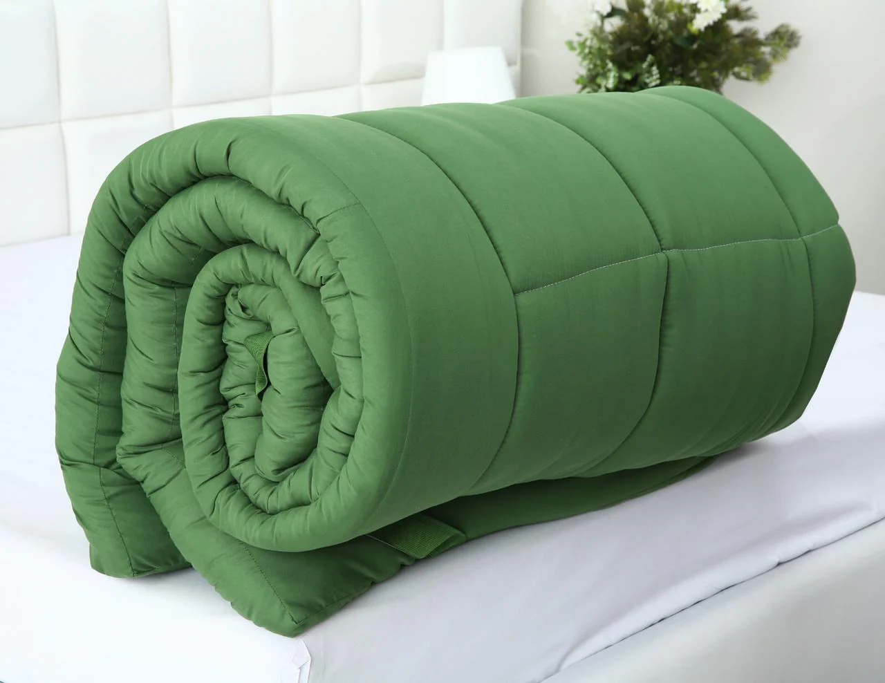 Winter Mattress Topper 700 GSM-Olive - Image 4