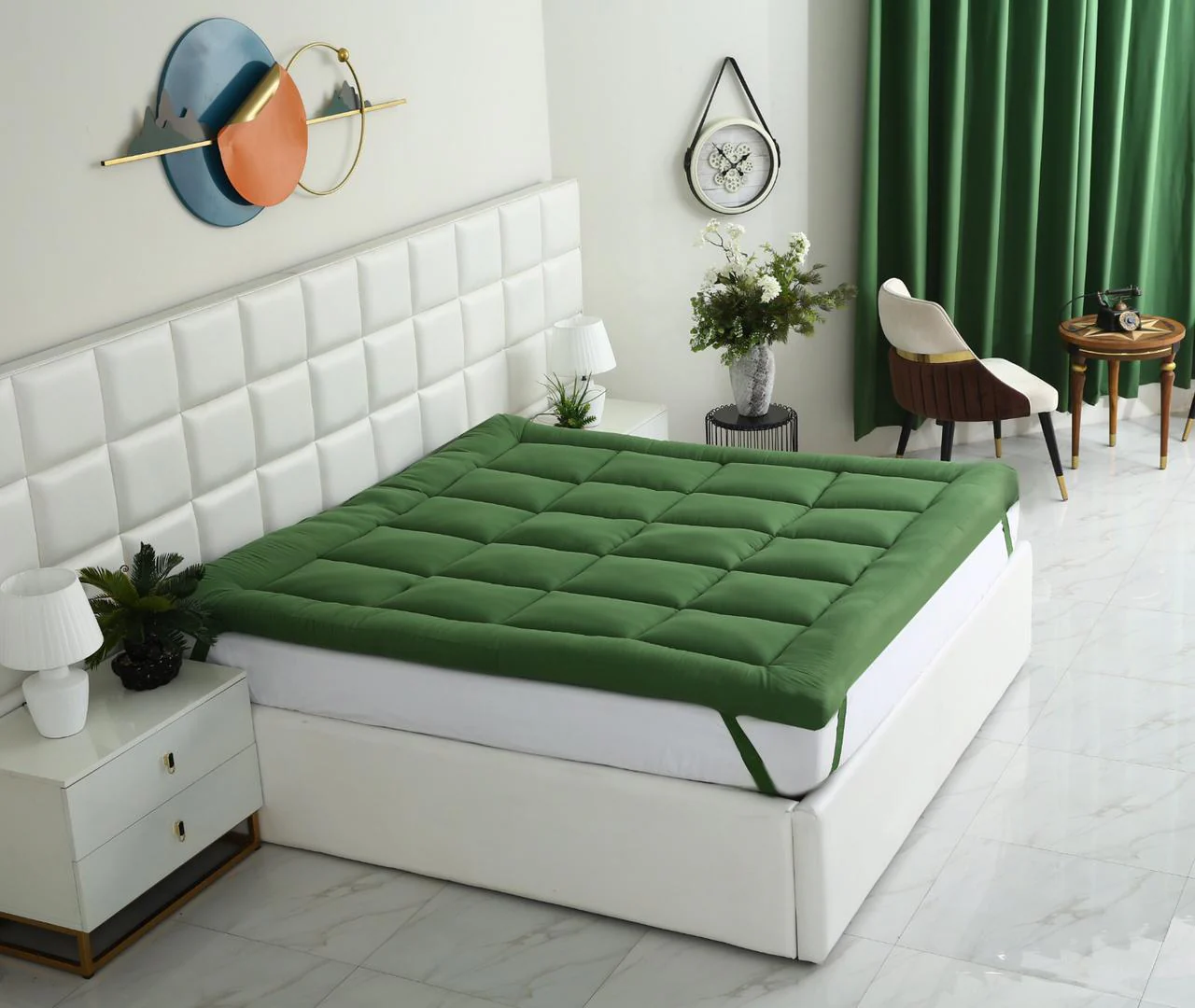 Winter Mattress Topper 700 GSM-Olive - Image 9