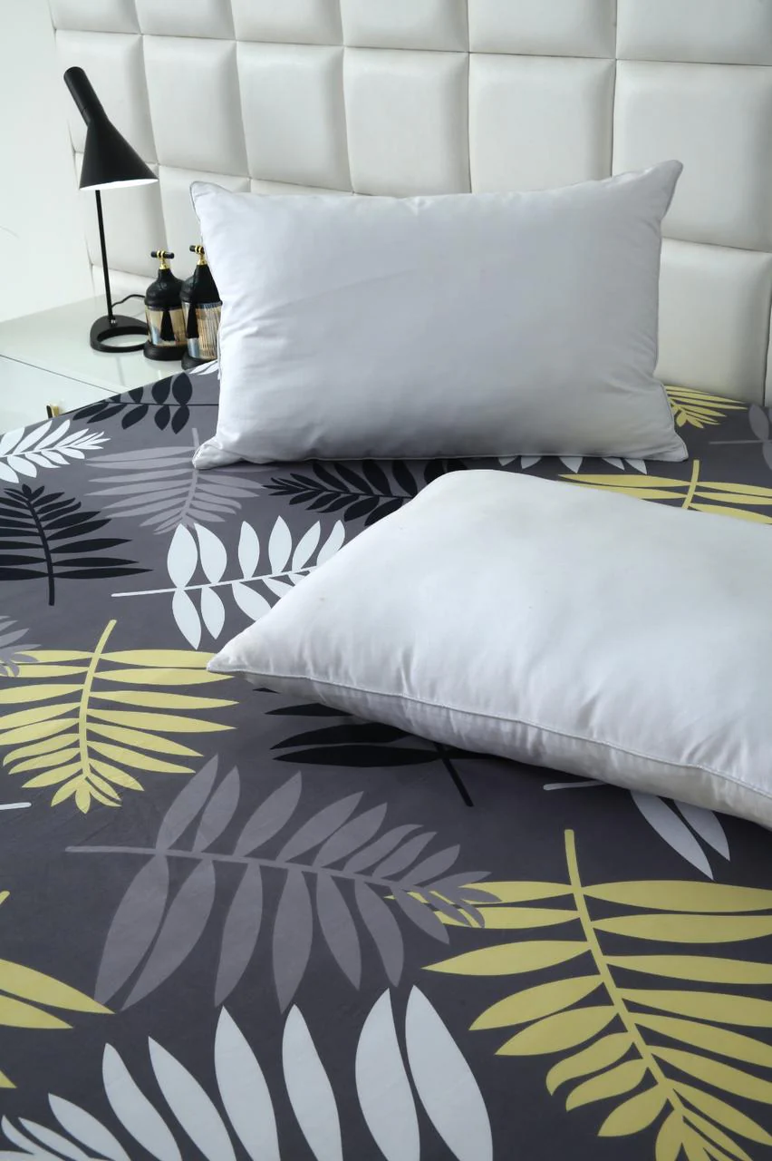 Zipper Mattress Cover Printed-Black Feathers - Image 4