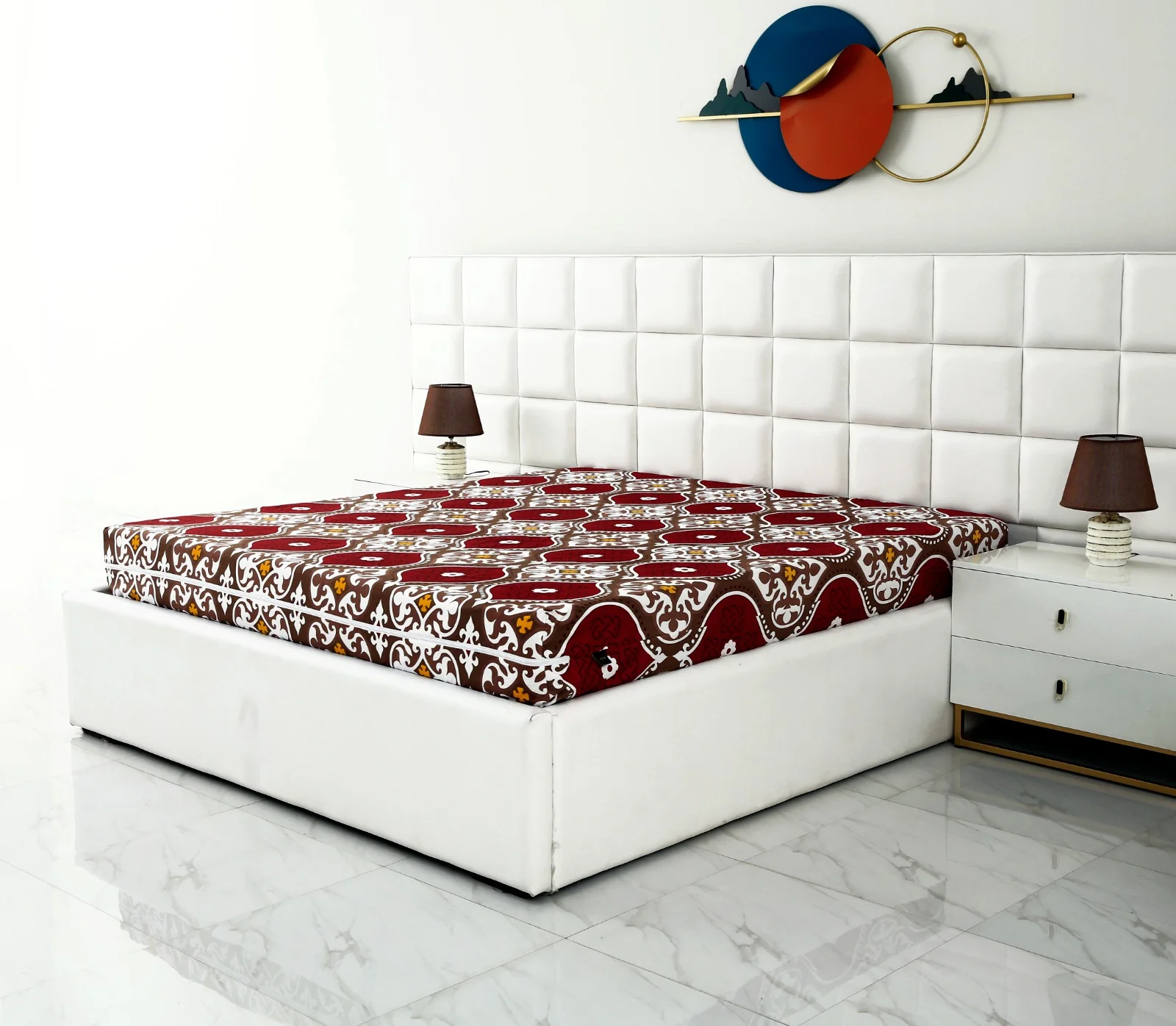 Zipper Mattress Cover Printed-Brown Crown - Image 5