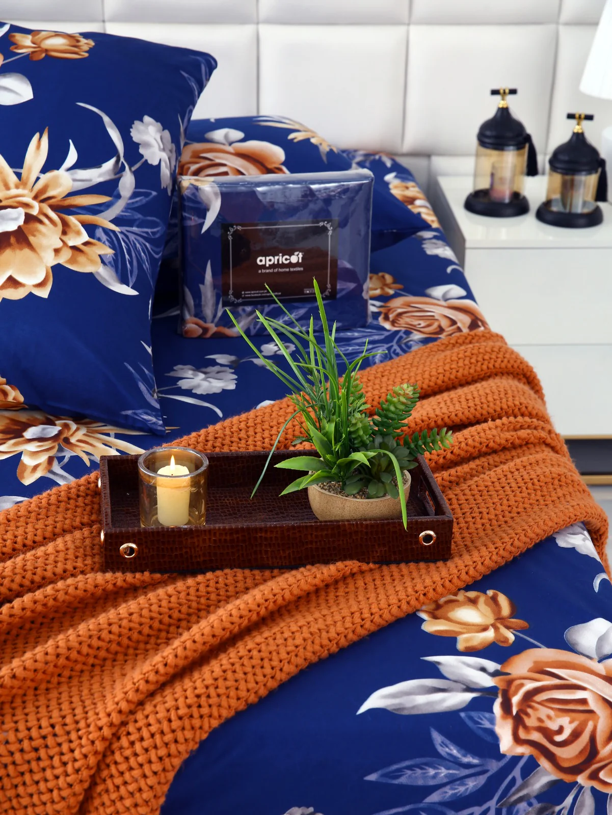 Zipper Mattress Cover Printed-Ethnic Flowers - Image 11