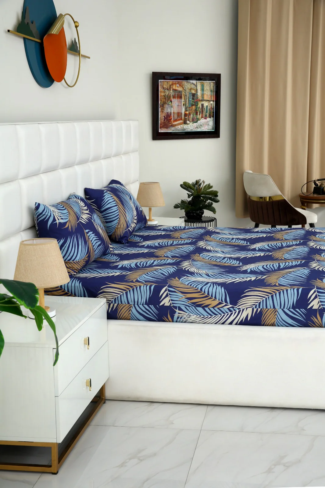 Zipper Mattress Cover Printed-Feathers - Image 7