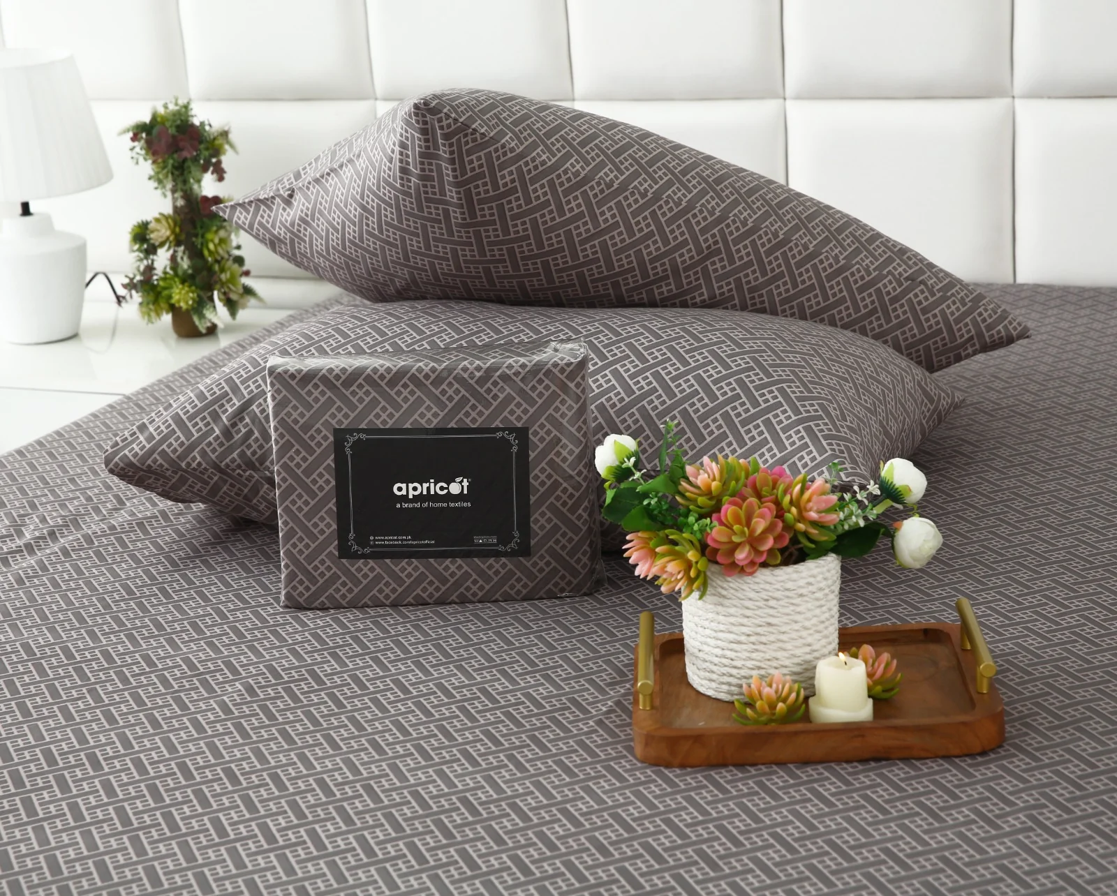 Zipper Mattress Cover Printed-Light Plaid - Image 7