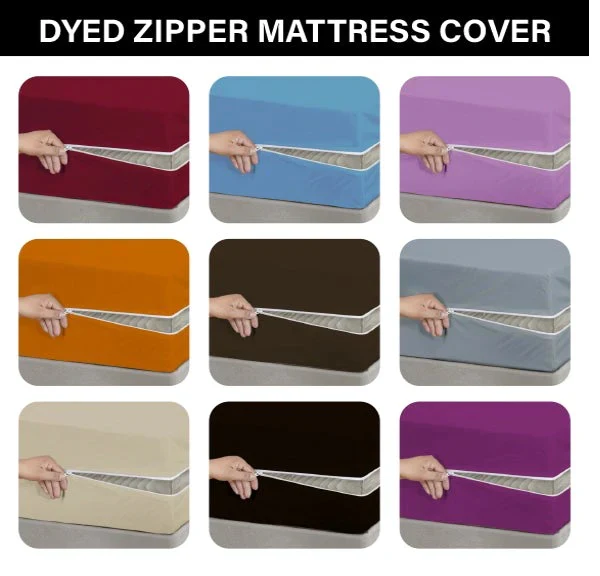 Zipper Mattress Cover-Olive Green - Image 2
