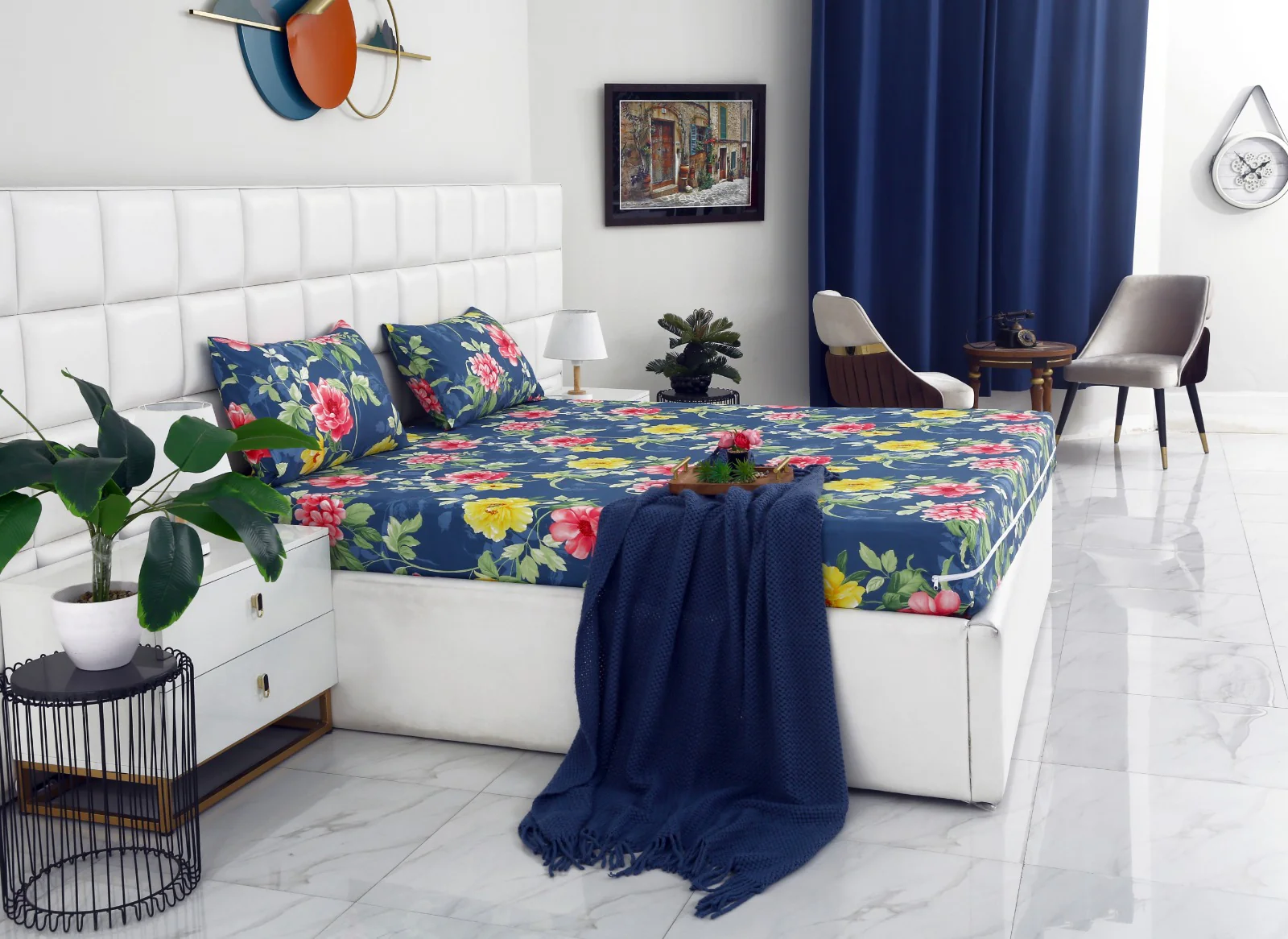Zipper Mattress Cover Printed-Orchid - Image 6