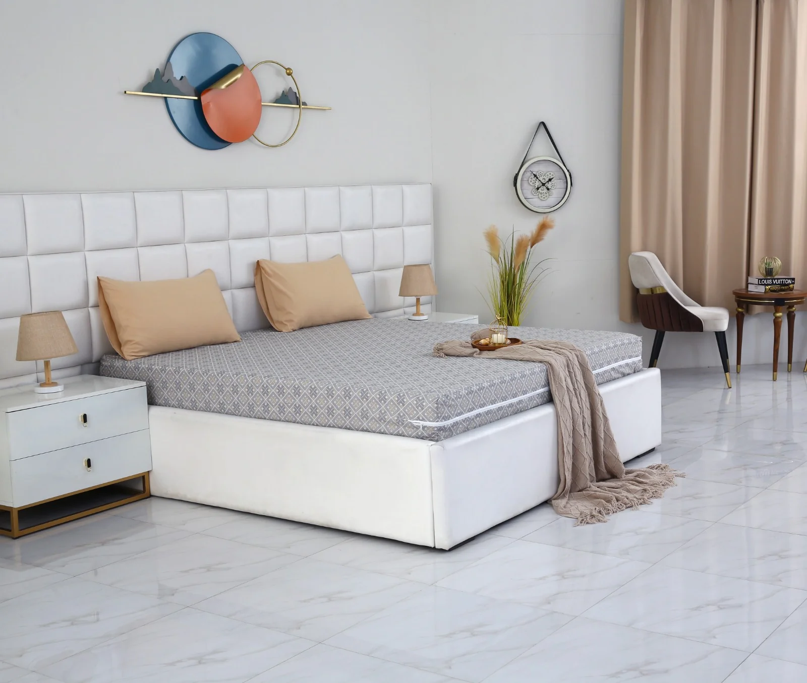 Zipper Mattress Cover Printed-Retro - Image 3