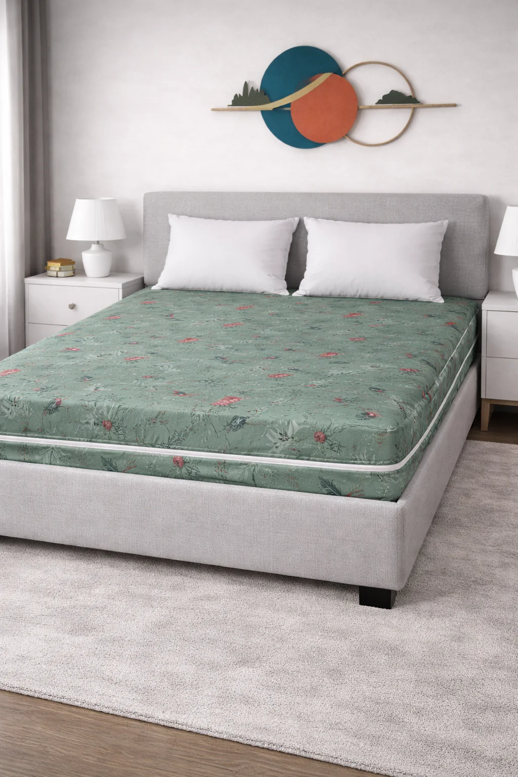Zipper Mattress Cover Printed-Summer Slumber - Image 2