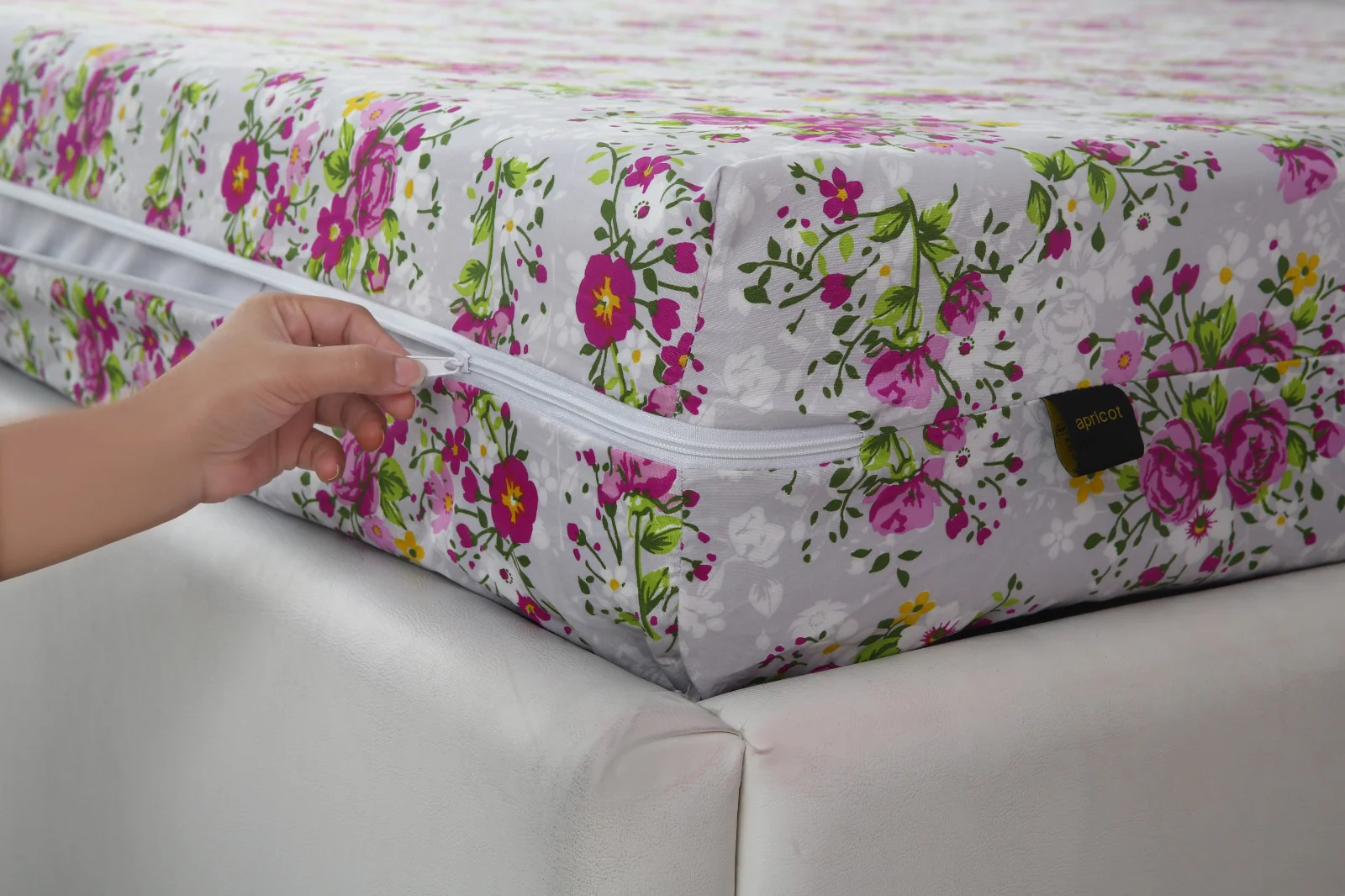 Zipper Mattress Cover Printed-Sweet Pea - Image 2