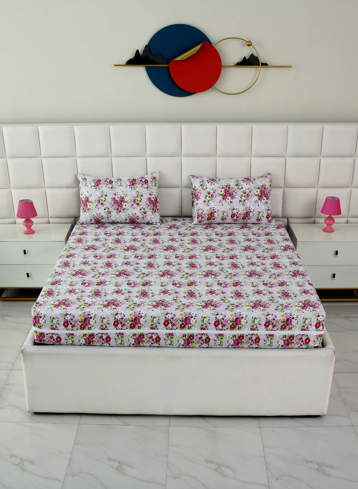 Zipper Mattress Cover Printed-Sweet Pea - Image 6