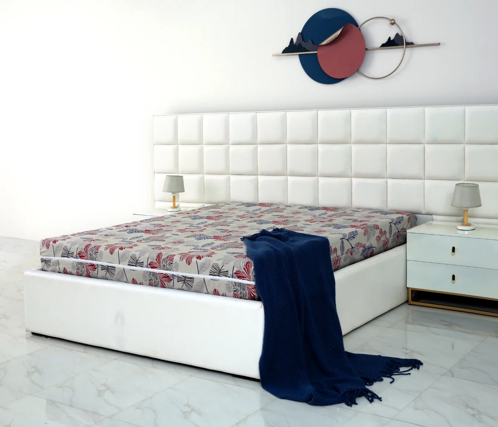 Zipper Mattress Cover Printed-Cherry Blosoom - Image 4