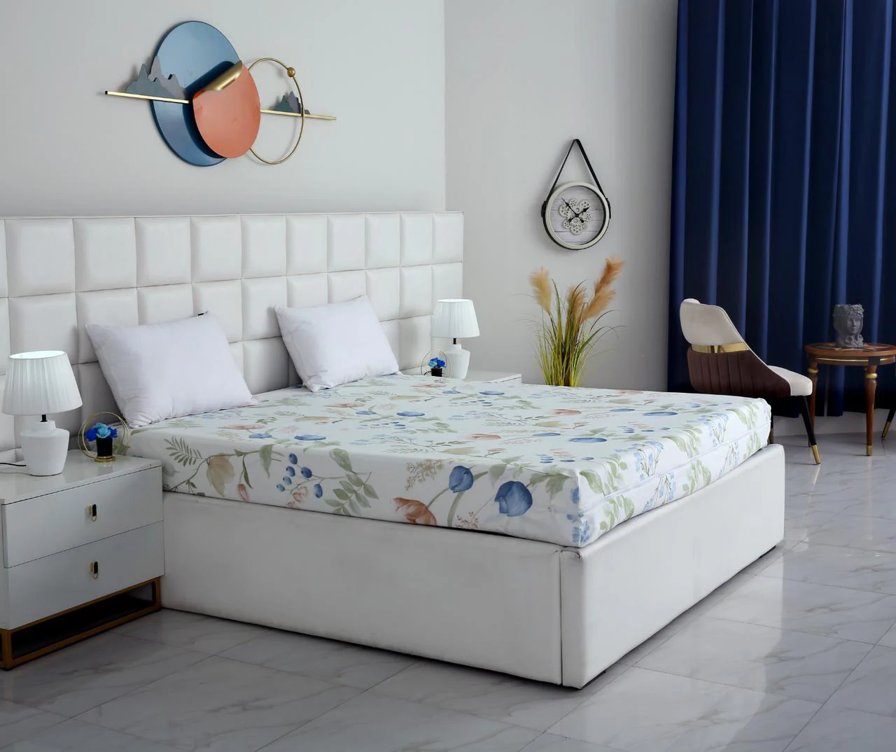 Zipper Mattress Cover Printed-Water Lilly - Image 4